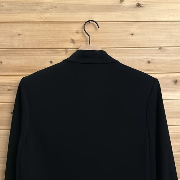 Misook Size Medium Yellow & White Piping Front Closure Blazer - Picture 8 of 10